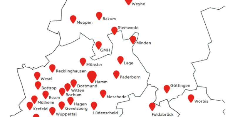 Unserer Verwaltungen und Niederlassungen